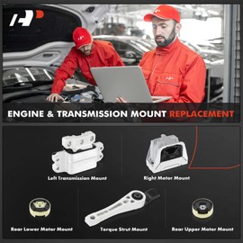 A-Premium 5PCS Engine Motor Mount and Transmission Mount and Torque Strut Mount Kit Compatible with Volkswagen Passat 2012-2019, Beetle 2012-2019, 2.0L 2.5L, Automatic Transmission