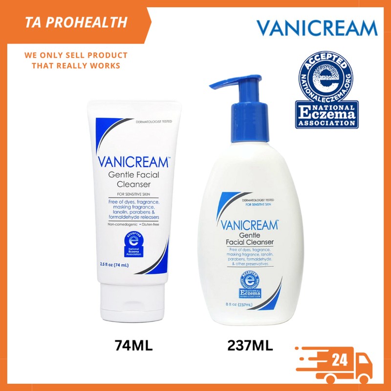 Vanicream Gentle Facial Cleanser 237ml / 74ml