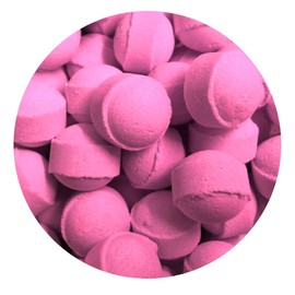 1kg Peruvian Cherry Scented Bath Marbles Fizzers Mini Bombs (Approximately 100)