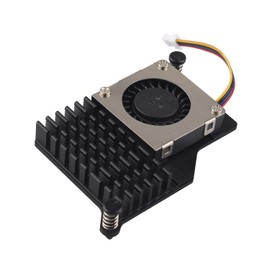 ZDE ZP536 Active Cooler for Raspberry Pi 5 Aluminium Heatsink Temperature-Controlled Blower PWM Cooling Fan with Thermal Pads for Raspberry Pi 5 2GB/4GB/8GB/16GB