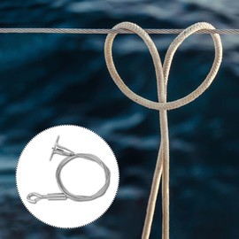 2 piezas de alambre para colgar en panel LED, alambre para colgar de acero inoxidable, espejo de galería, cable para colgar lámparas, alambre para colgar fotos, alambre de acero al carbono