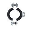 10x 48-53 mm Screw Pipe Clamps Galvanised Steel Pipe Clamps