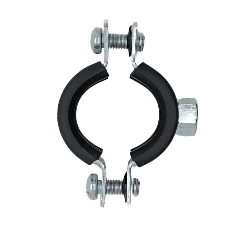 10x 48-53 mm Screw Pipe Clamps Galvanised Steel Pipe Clamps