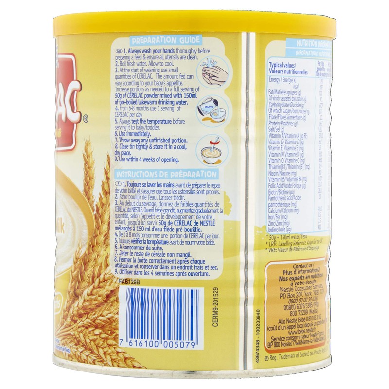 Nestlé Cerelac Wheat with Milk from 6 Months, 400 g