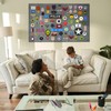 Yzpacc Tactical Sticker Display Board, Foldable Panel with Loop Surface