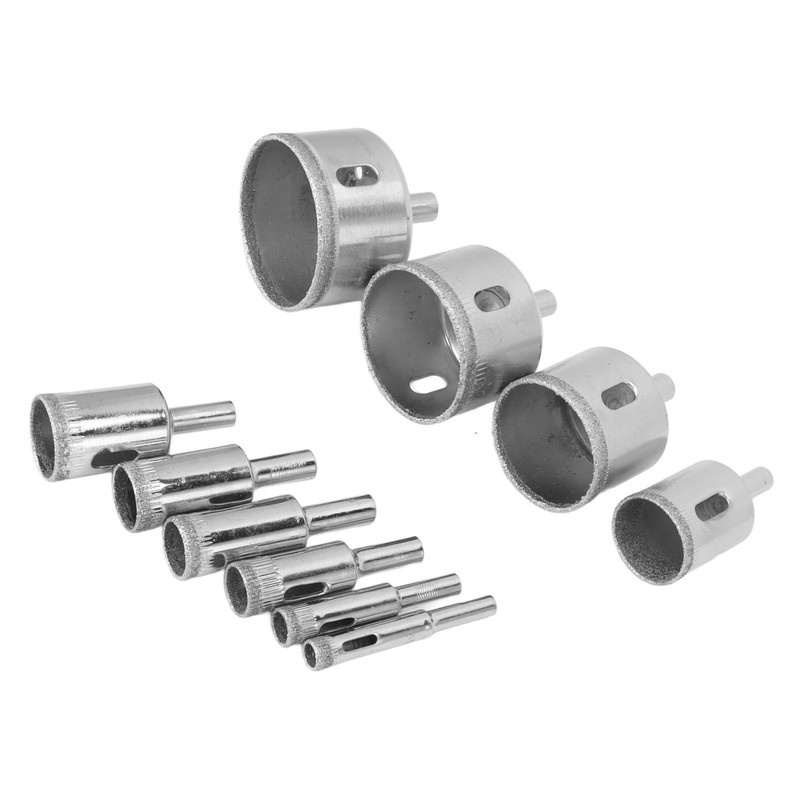 10PCS Diamond Drill Bit Diamond Hole Saw for Glass Tile
