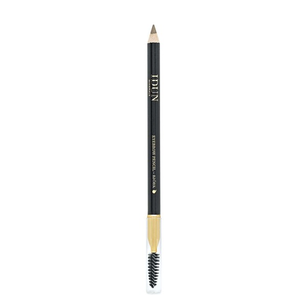 Idun Minerals - Eyebrow Pencil - Naturally Feathered, Minimally Enhanced - Styled For A Dramatic Impact - Smooth And Textured Blendability - Adds Definition And Shape - Bjork Light Brown - 0.04 oz