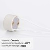 DiCUNO GU10 Lamp Holder 0.75mm² Silicon Wire GU10 Connector Ceramic