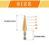 Hocansen 3 Pcs Step Cone Drill Bits Counter Sink Drill