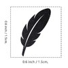 Feather Rubber Stamp, 3/5 Inch Small Mini Stamp for Scrapbooking