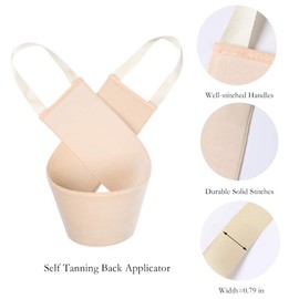 STEUGO Lotion Applicator for Back, Self Back Tanning Applicator Back Lotion Applicators Tanning Back Applicator Double Side Used Soft Smooth Even for Lotions Mousses Creams