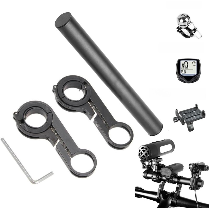 Bicycle Handlebar Extension Bracket Aluminum Alloy Bicycle Holder Lightweight Extension