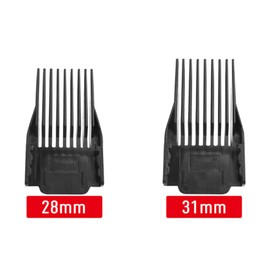 Universal Electric Trimmer Attachment for 1.8 inches (45 mm) Width, Long (Set of 4 (28 31 34 37 mm), Black)
