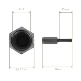 PRODIAMANT Carbide Joint Cutter 10 mm Blade Length 35 mm for Angle Grinder Mortar Cutter with M14 Thread