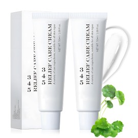 345 Relief Cream, 345 Korean Moisturiser Face, Moisturising Cream Face, Face Cream Dry Skin, Face 345 Cream, Suitable for Acne and All Skin Types, 2 x 50 ml