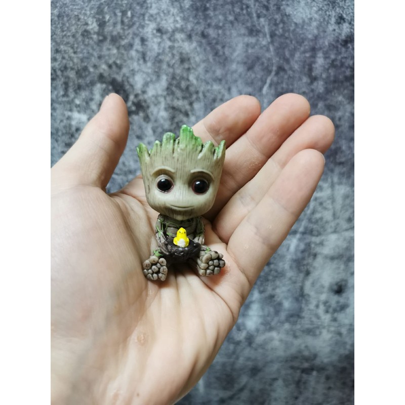 Mini Groot Figurine Miniature Model Home Accessories Decompression Artefact Kids