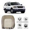 NLQR Front Driver Bottom Replacement Seat Cover Microfiber Leather Tan