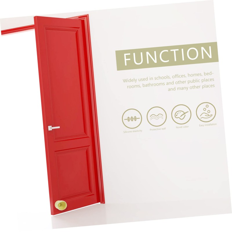 Ciieeo 3pcs Door Bumper Protector Door Knob Stopper Wall Protector