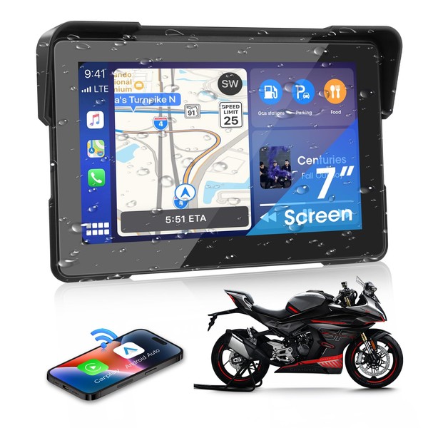 Motorrad CarPlay Android Auto Display 7 Zoll Motorrad Carplay Display