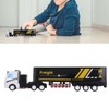 Container Truck Toy High Simulation Extended Carriage Container Trailer Model