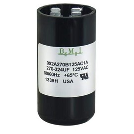 270-324 uF x 110/125 VAC - Well Pump Motor Start Capacitor - BMI Replacement # 092A270B125AC1A - Made in The USA