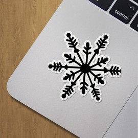 Decal Stickers of Snow Crystals Premium Indoor (No Waterproof) Vinyl Decal Stickers for Laptop Phone Accessory Helmet Car Window Mug Tuber Cup Door Wall Decoration ANDVER3d8567bBL