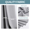 ChrisDowa Grommet Blackout Curtains for Bedroom and Living Room -