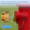 Brass Fire Hose Adapter, 2-1/2" NST Female x 2" NPT