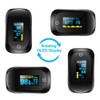 Fingertip Pulse Oximeter Oximetry Blood Oxygen Saturation Monitor with batteries