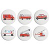 Fire Truck Drawer Knobs / Ceramic Drawer Pulls