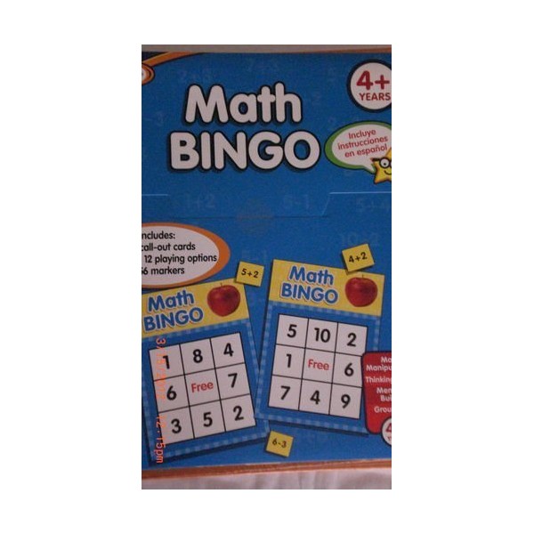 Active Minds Math Bingo