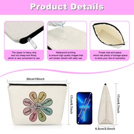 Inspirational Gifts Ideas Makeup Bag Motivational Encourage Gift for Women Sister Daughter Friend Mom Aunt Cosmetic Bag with Zipper Christmas Birthday Gift Travel Pouch