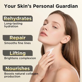 Firming Neck Cream to Tighten and Firm Retinol Collagen & Hyaluronic Acid Anti-Aging Face Moisturizer Wrinkle Smoother for Women & Men 1.76 Fl Oz Brushed Bullion / 조이고 굳히기 위한 펌링 넥 크림 레티놀 콜라겐 & 히알루론산 안티에이징 페이스 모이스처라이저 여성 및 남성용 주름 스무더 1.76 Fl Oz Brushed Bullion
