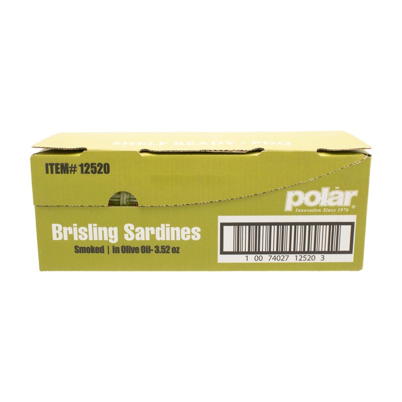 MW Polar Brisling Sardines, Smoked in Olive Oil, 3.52 Ounce