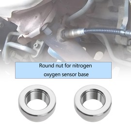 VGOL 2Pcs M18x1.5 Threads Stainless Steel Stepped Nut Bung O2 Sensor Nut Probe Welding Thread Nut Oxygen Sensor Boss Nut Threads Bung Stepped Recessed Nut