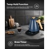 Harriet Gooseneck Electric Kettle - 1200W Fast Heat, 0.8L Stainless