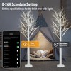 Smart Birch Tree with LED Lights 2 Pack 6 FT