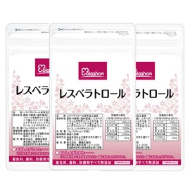 Health Support Group Lesveratrol Supplement, Value-for-3 Bags, 90 Capsules, From Grapes, Made in France, Polyphenol, Aging Care, Antioxidant, Beauty, Made in Japan