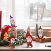 3pcs Christmas Elf Baby Mini Dolls,Christmas Baby Elves Twins Cute