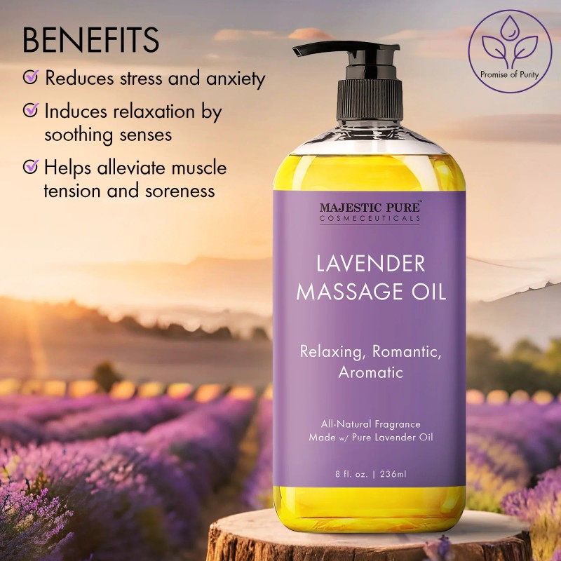 Lavender Massage Oil | 8 fl oz