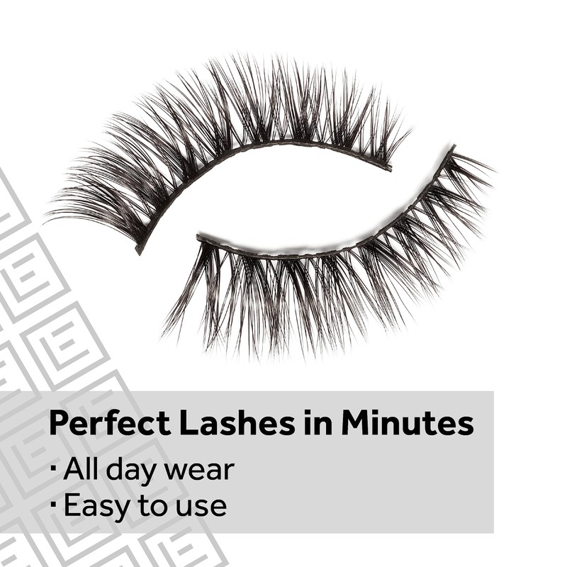 Eylure Line & Lash Kit, 2-in-1 Lash Black Glue Eyeliner