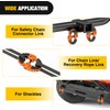 Nilight Safety Chain Connector Link, 1/2In Tow Hitch Hammerlock Coupling