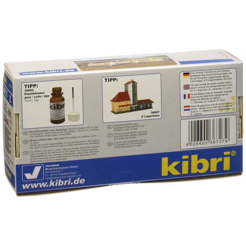 Kibri 36727 - Z Abfüllanlage mit Büro, Zwei Tanks, Zwei