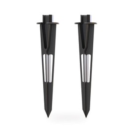 GOODSMANN 2PCS Metal Spikes Stakes Replacement 3/4 in -14 NPSM Male Thread for Low Voltage Landscape Lights Compatible with GOODSMANN Lights 9920-1838-02
