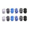 Yoursfs 6-Pair Set Gum Cufflinks, Round Braided Cufflinks, Rubber Cufflinks