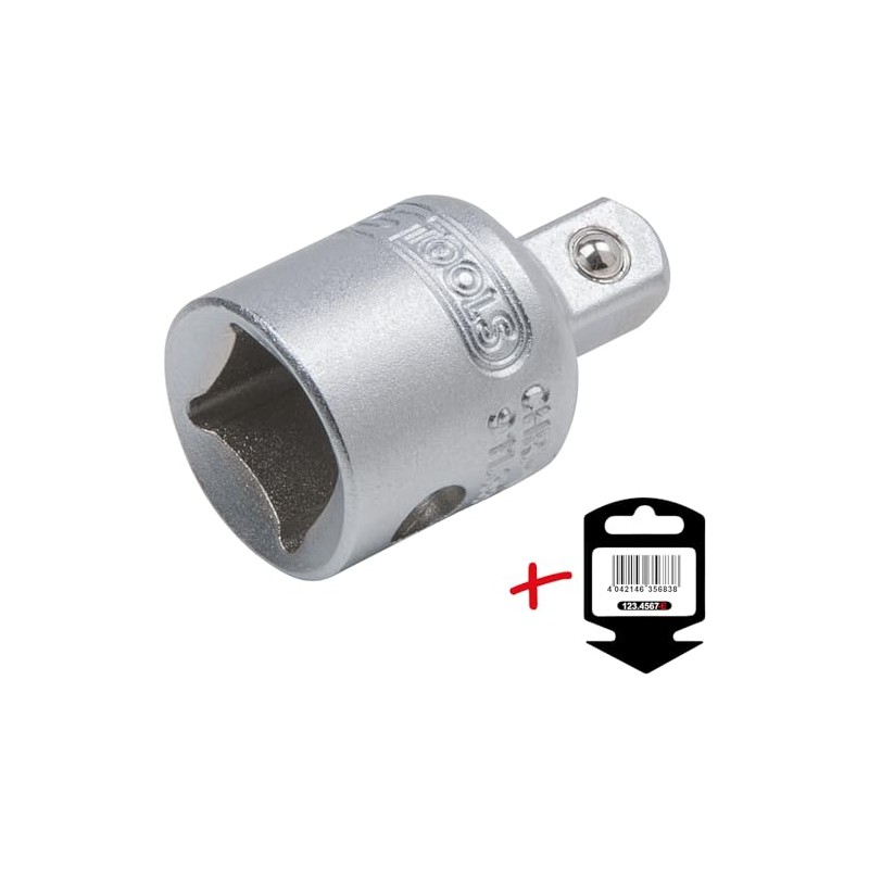 KS Tools 911.3897 3/8 Reducing Adaptor, 3/8FX1/4 M