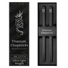 Youda 100% TITANIUM Chopsticks Ultralight and Reusable Chopsticks for Camping,