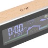 Digital Projection Alarm Clock VA HD Color Screen Wooden Weather