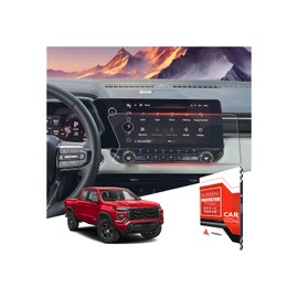 ASZSK For Glossy Tempered Glass 2023 2024 2025 2026 GMC Canyon 11.3 Inch Touchscreen Screen Protector - Canyon (AT4/Denali/AT4X/Elevation) Accessories
