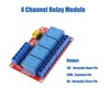 DIANN 2pcs 4 Channel 12V Relay Module with Optocoupler High